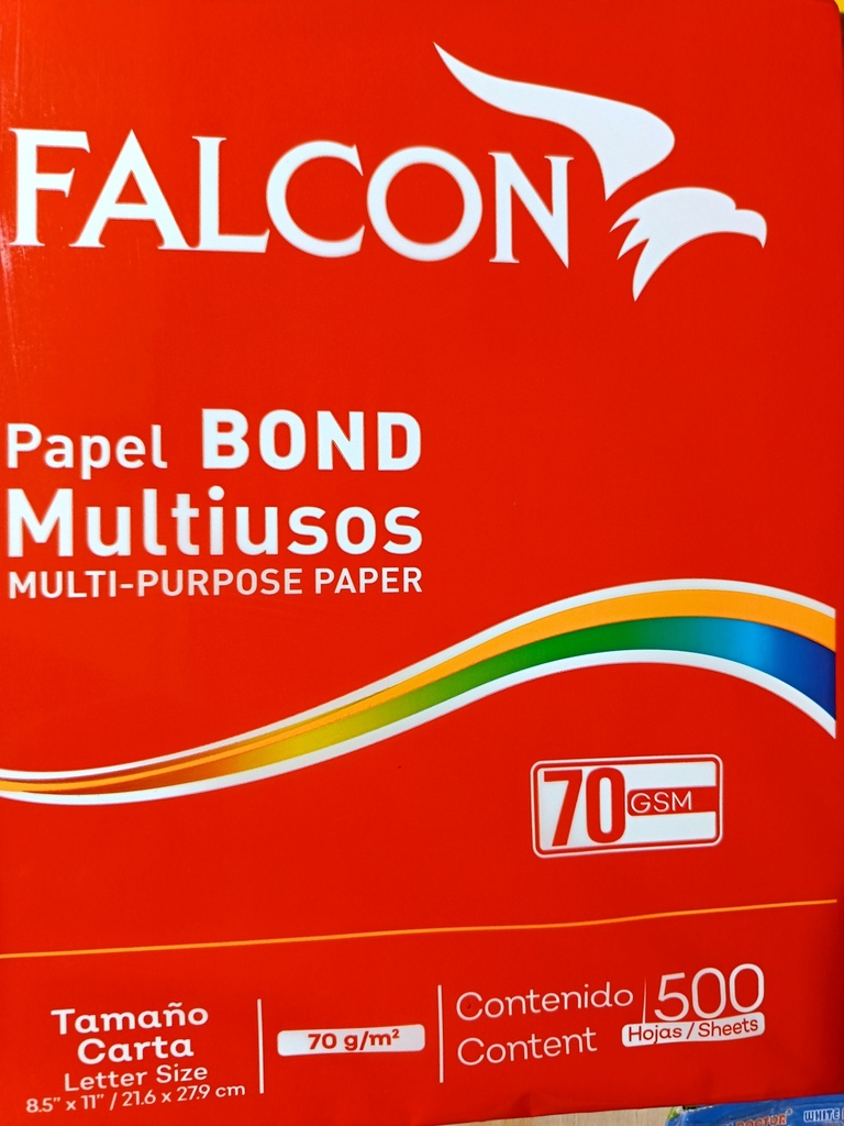 Papel bond blanco t carta 500 u 