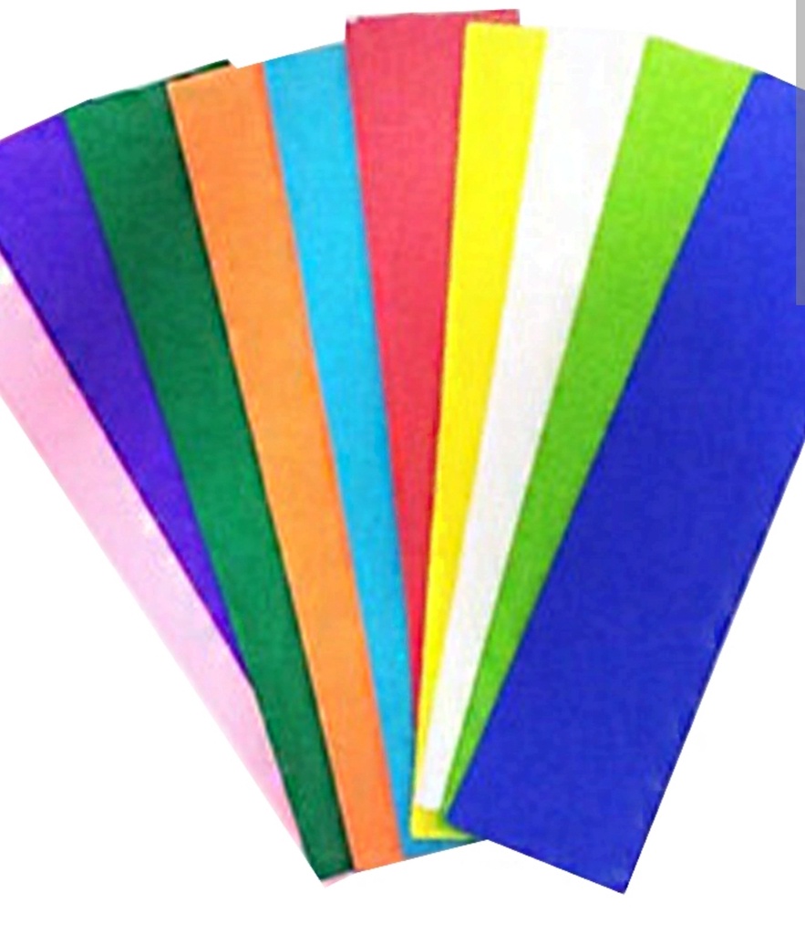 Papel crespon surtido 25 u