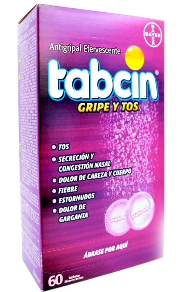 tabcin gripe y tos 50 u