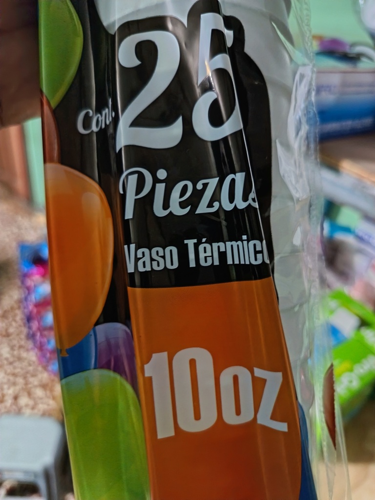 Vaso desechable #10 25 U