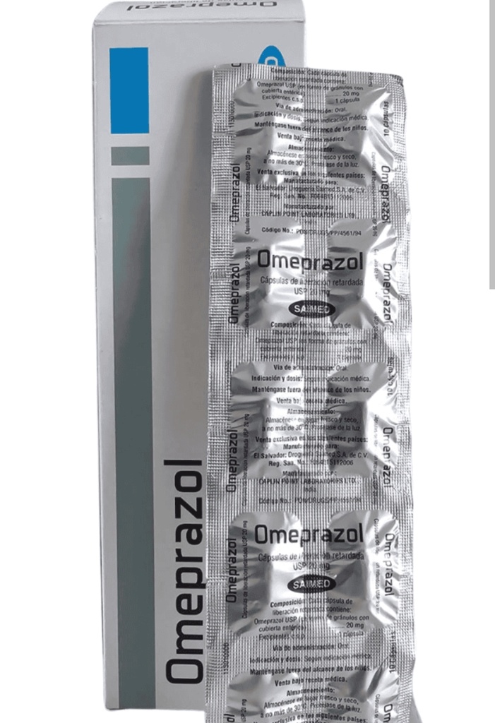 Omeprasol saimed caja 100 capsulas