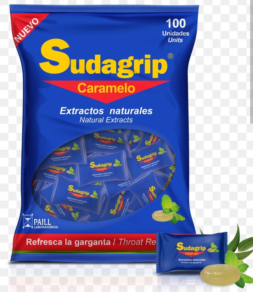 sudagrip caramelo bolsa de 100 u