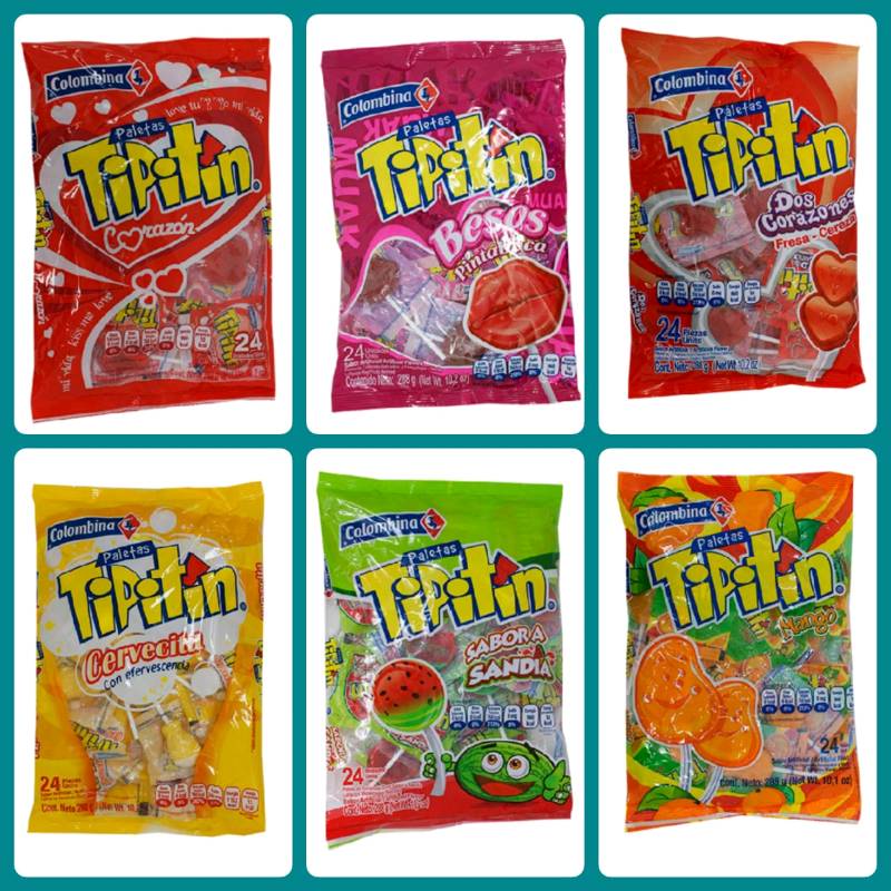 paleta tipitin bolsa 24 u