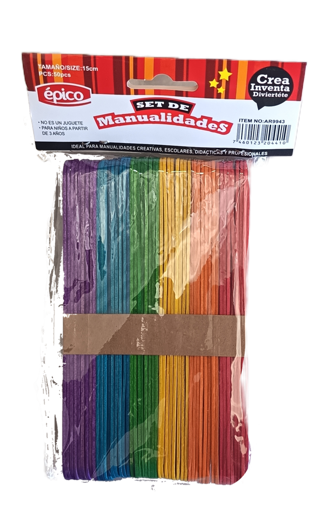 Paleta épico 50 u colores 