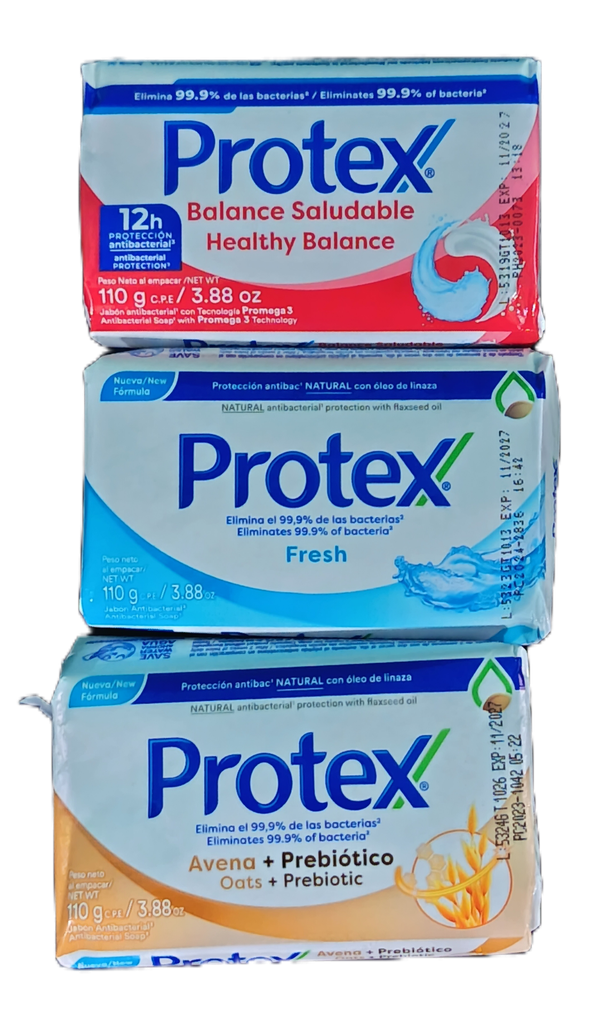 Jabón protex fresh 125 g surtido 12 u 