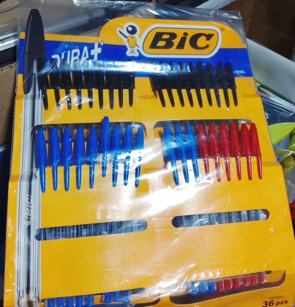 Bic lapicero excibidor de 36 u surtido 