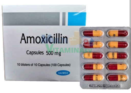 [MD1031] Amoxicilina saimed 500mg caja x 100 capsulas