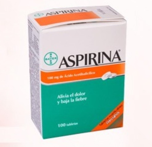 [MD1047] Aspirinita bayer caja x 100 tabletas