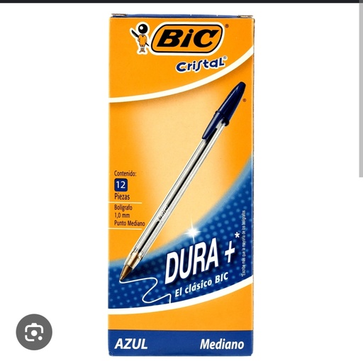 [D51] Bic azul caja x 12 u