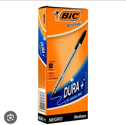 [D51] Bic negro caja x 12 u