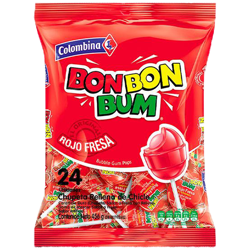 [R138] bonbon bum fresa 24 u bolsa