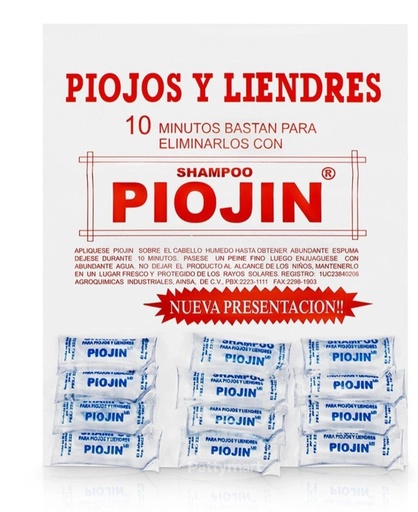 [N108] Champoo piojin 12 u