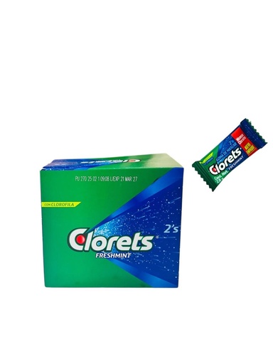 [PRI-000051] Chicle clorets azul 60 u