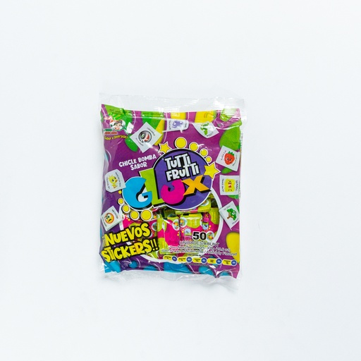 [R95] Chicle tatoo glux frutas 50 u bolsa