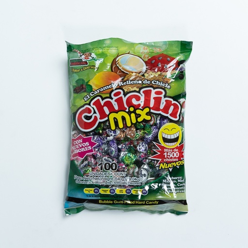 [PRI-0C00007] chiclin bolsa surtido100 u 