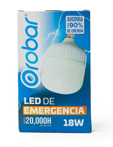 [1823267] Foco led orobar emergencia tubular 18w unidad 