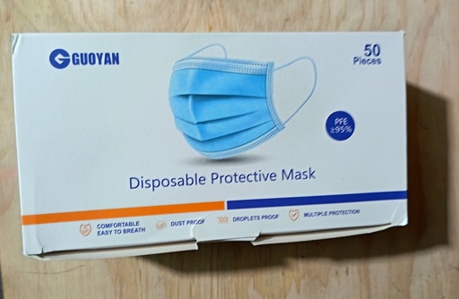 [H71] Mascarilla celeste caja x 50 u