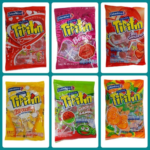 paleta tipitin bolsa 24 u