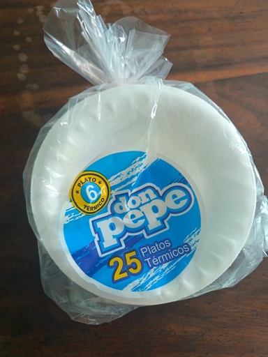 [1818913] Plato #6 para pastel 25u
