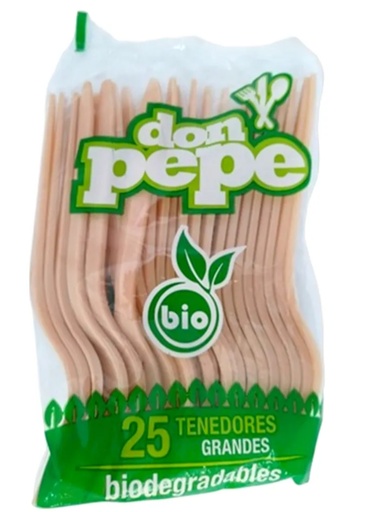 [1753531] Tenedor plastico grande 25 u