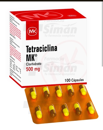 [MD1041] Tetraciclina mk 500 mg x 100 caps