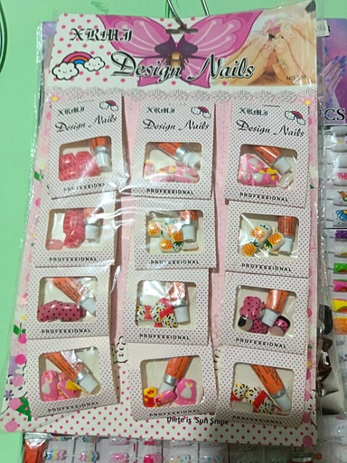 [GO18] Uñas decorada dama 12 u