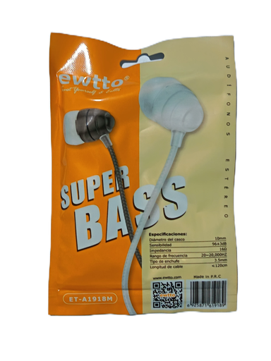 [PRI-0A00002] Audifono manos libres bolsa 